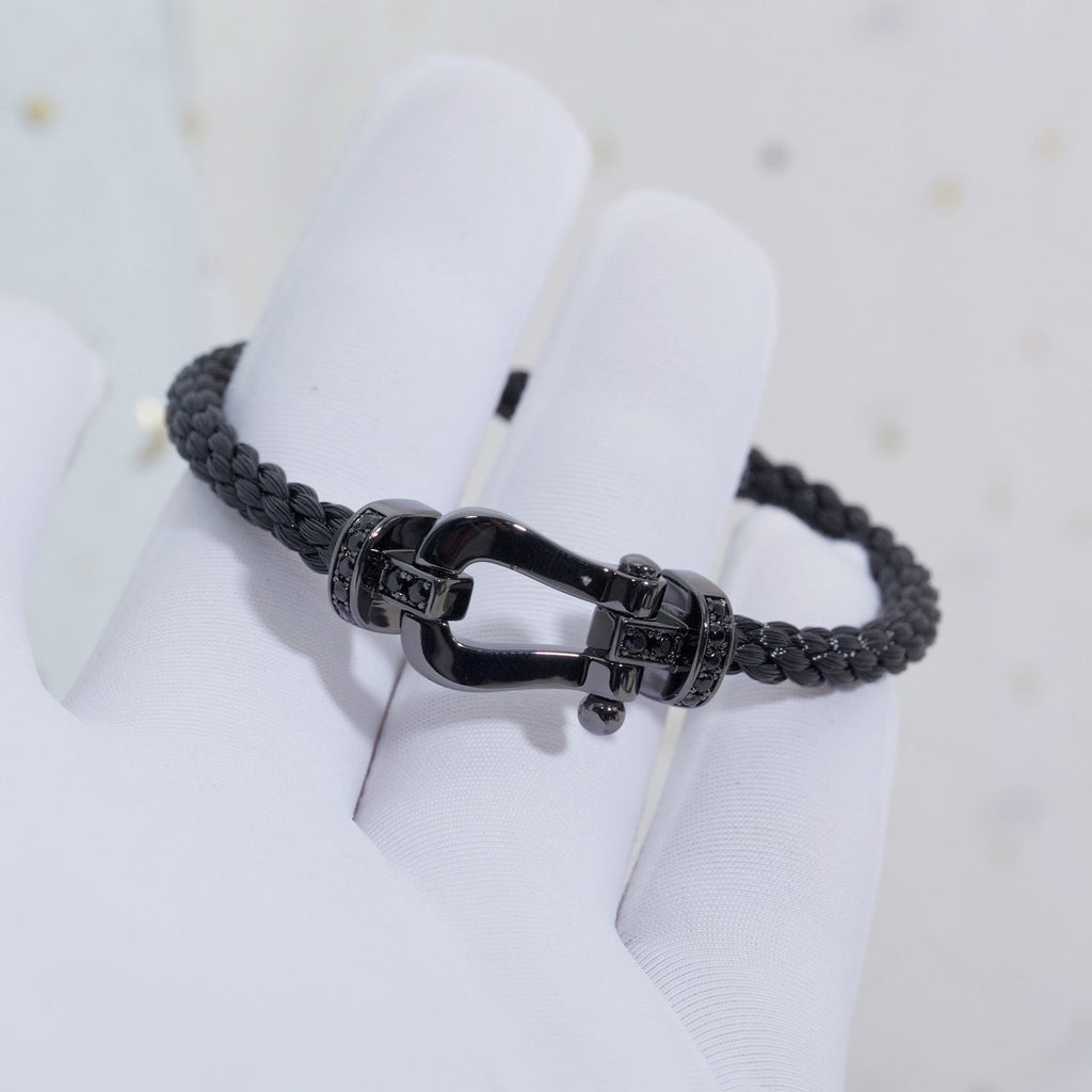 Loco FORCE LARGE SERIES HORSESHOE BLACK SAMURAI BRACELET
