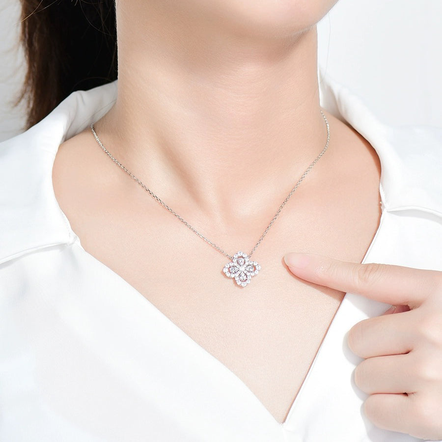 Loco LOOP NECKLACE FULL MOTIF DIAMOND 16MM MULTIPLE COLORS