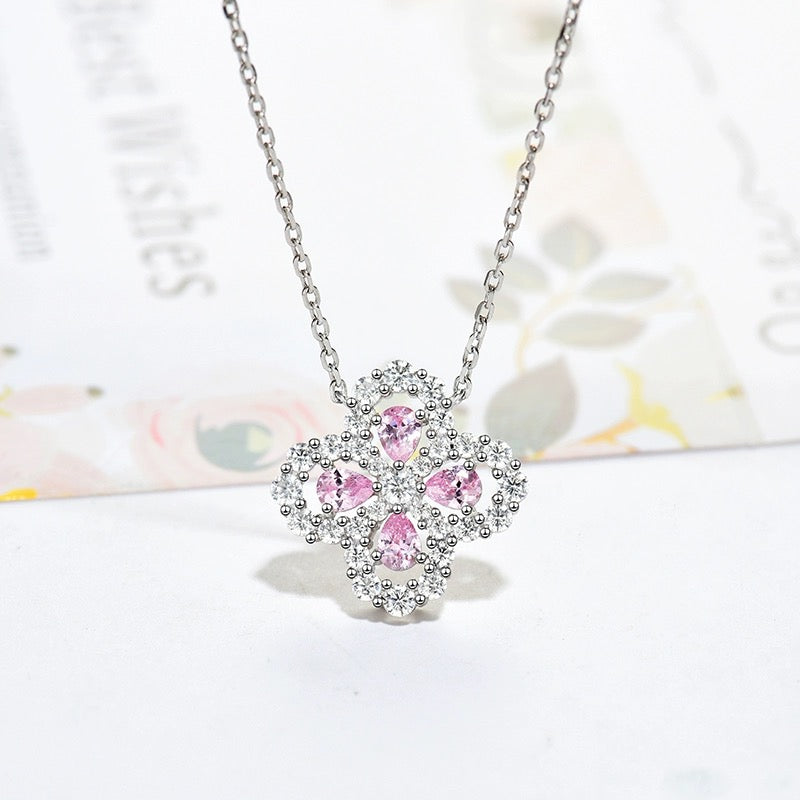 Loco LOOP NECKLACE FULL MOTIF DIAMOND 16MM MULTIPLE COLORS