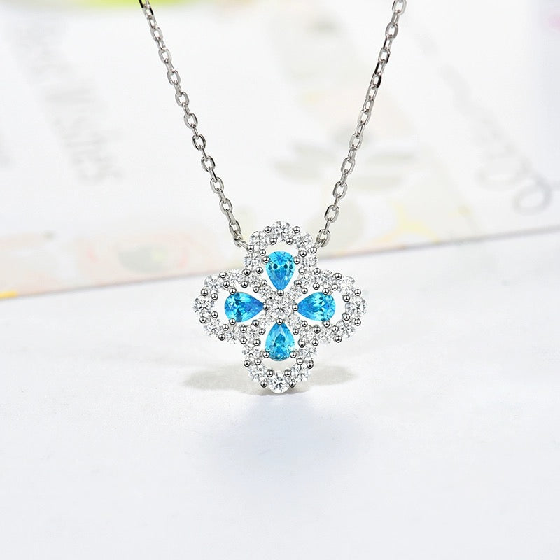 Loco LOOP NECKLACE FULL MOTIF DIAMOND 16MM MULTIPLE COLORS