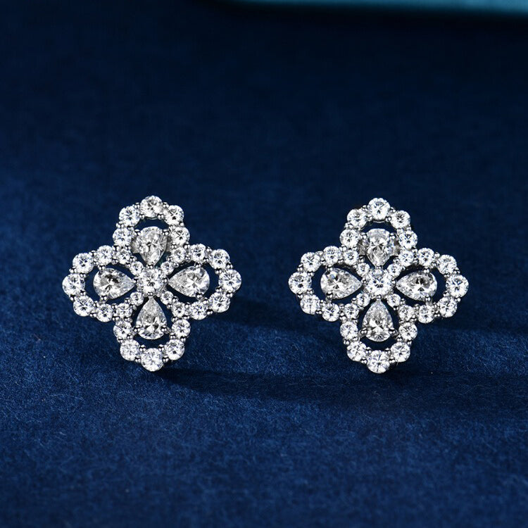 Loco LOOP EARRINGS FULL MOTIF DIAMOND 16MM