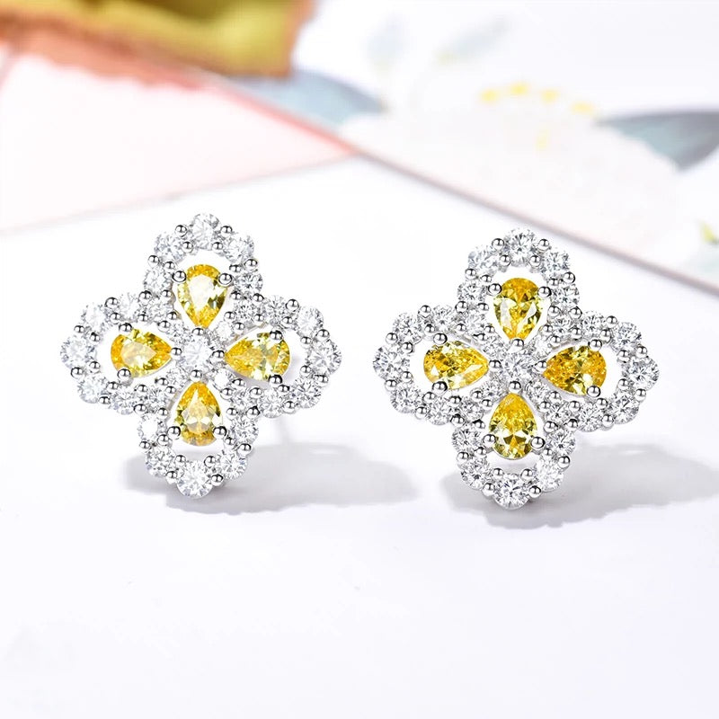 Loco LOOP EARRINGS FULL MOTIF DIAMOND 16MM