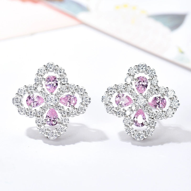 Loco LOOP EARRINGS FULL MOTIF DIAMOND 16MM