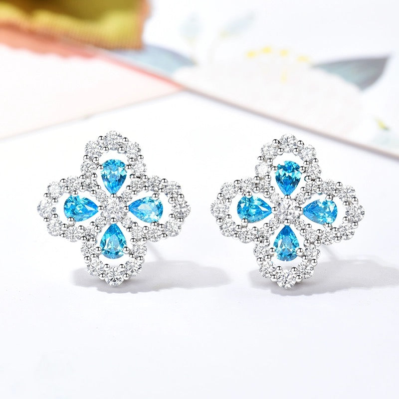 Loco LOOP EARRINGS FULL MOTIF DIAMOND 16MM
