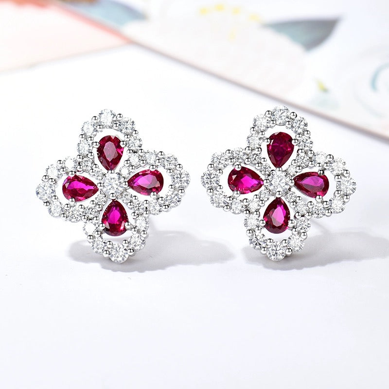 Loco LOOP EARRINGS FULL MOTIF DIAMOND 16MM