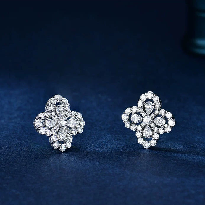 Loco LOOP EARRINGS FULL MOTIF DIAMOND 16MM