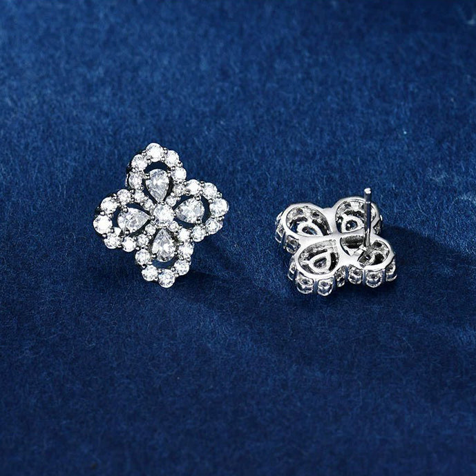 Loco LOOP EARRINGS FULL MOTIF DIAMOND 16MM