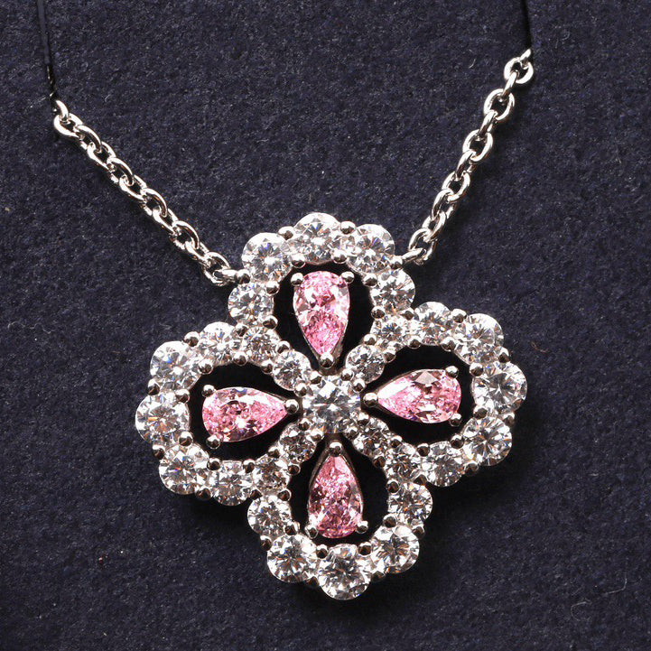 Loco LOOP NECKLACE FULL MOTIF DIAMOND 16MM MULTIPLE COLORS