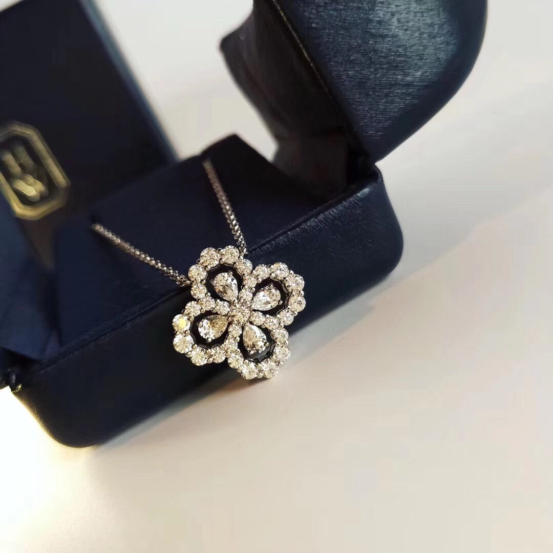 Loco LOOP NECKLACE FULL MOTIF DIAMOND 16MM MULTIPLE COLORS