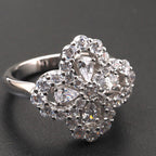 Loco LOOP RING FULL MOTIF DIAMOND 16MM SILVE