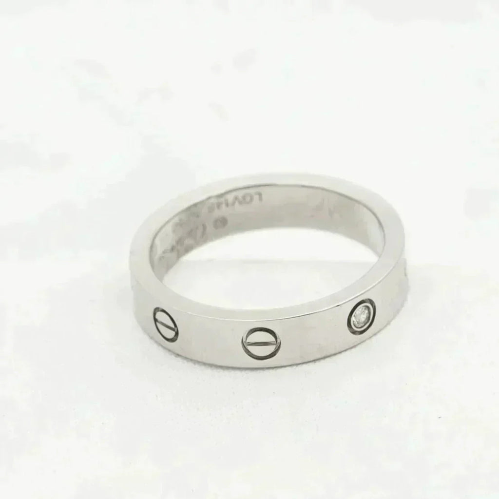 Loco LOVE RING 4MM 1 DIAMOND SILVER
