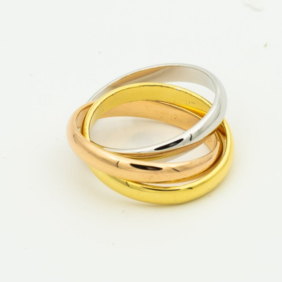 Loco TRINITY RING GOLD PINK GOLD SILVER