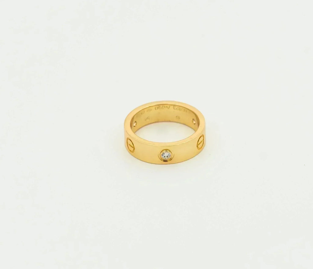 Loco LOVE RING 5.5MM 3 DIAMONDS GOLD