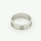 Loco LOVE RING 5.5MM 3 DIAMONDS SILVER