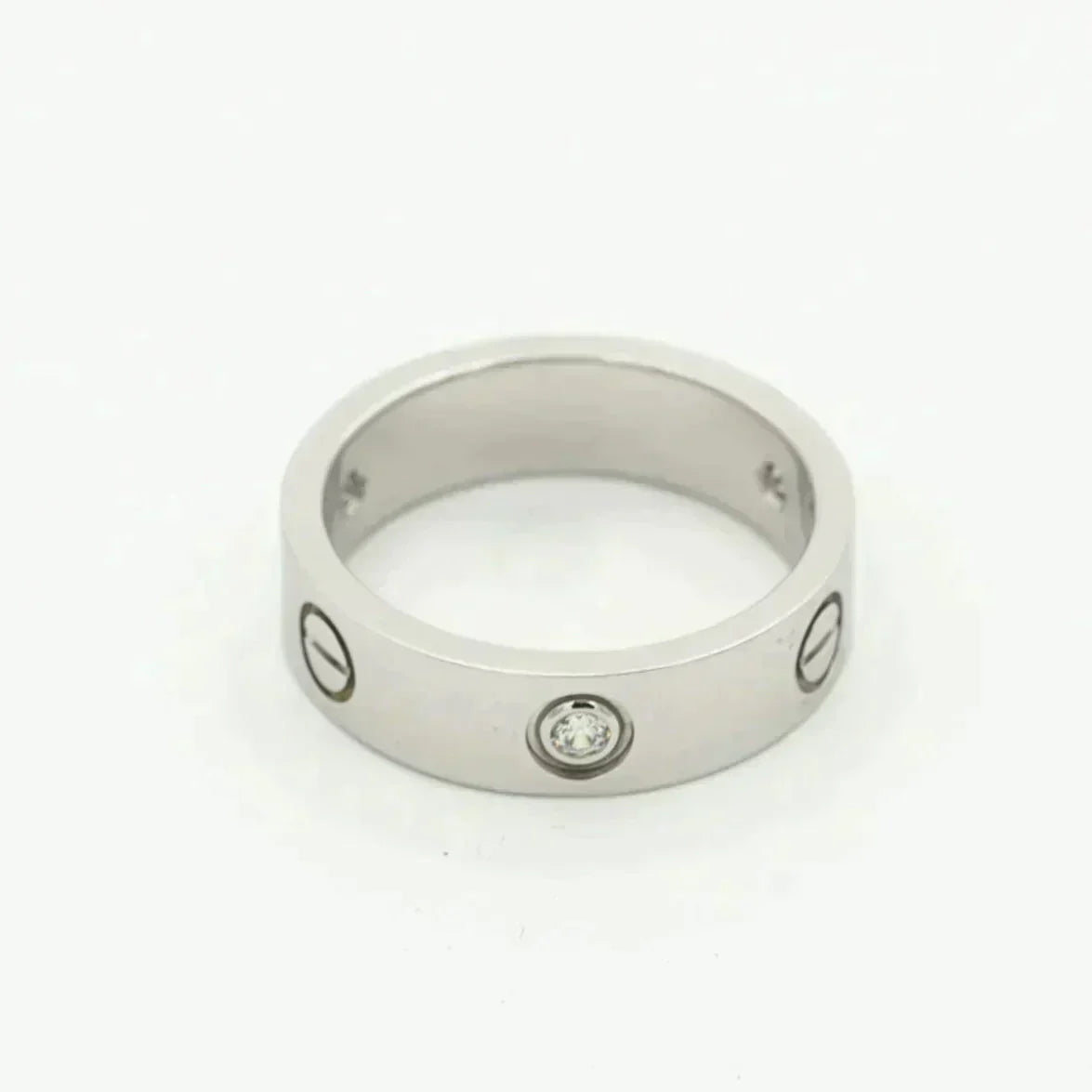 Loco LOVE RING 5.5MM 3 DIAMONDS SILVER