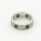 Loco LOVE RING 5.5MM DIAMONDS PAVED CERAMIC