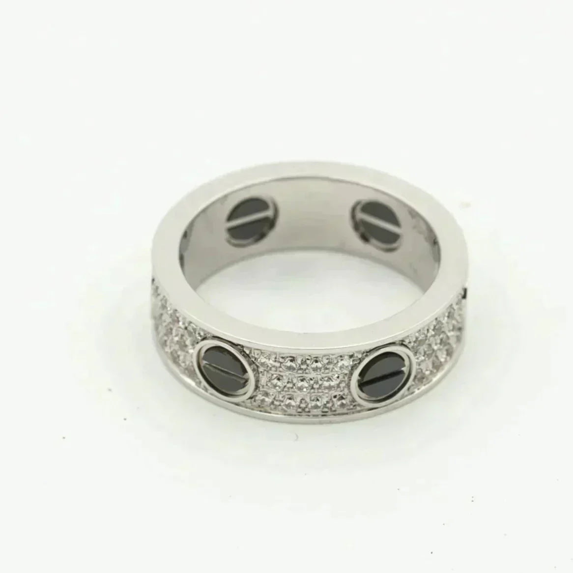 Loco LOVE RING 5.5MM DIAMONDS PAVED CERAMIC