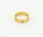 Loco LOVE RING 4MM 1 DIAMOND GOLD