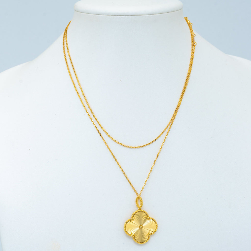 Loco CLOVER 25MM PEDANT NECKLACE GOLD