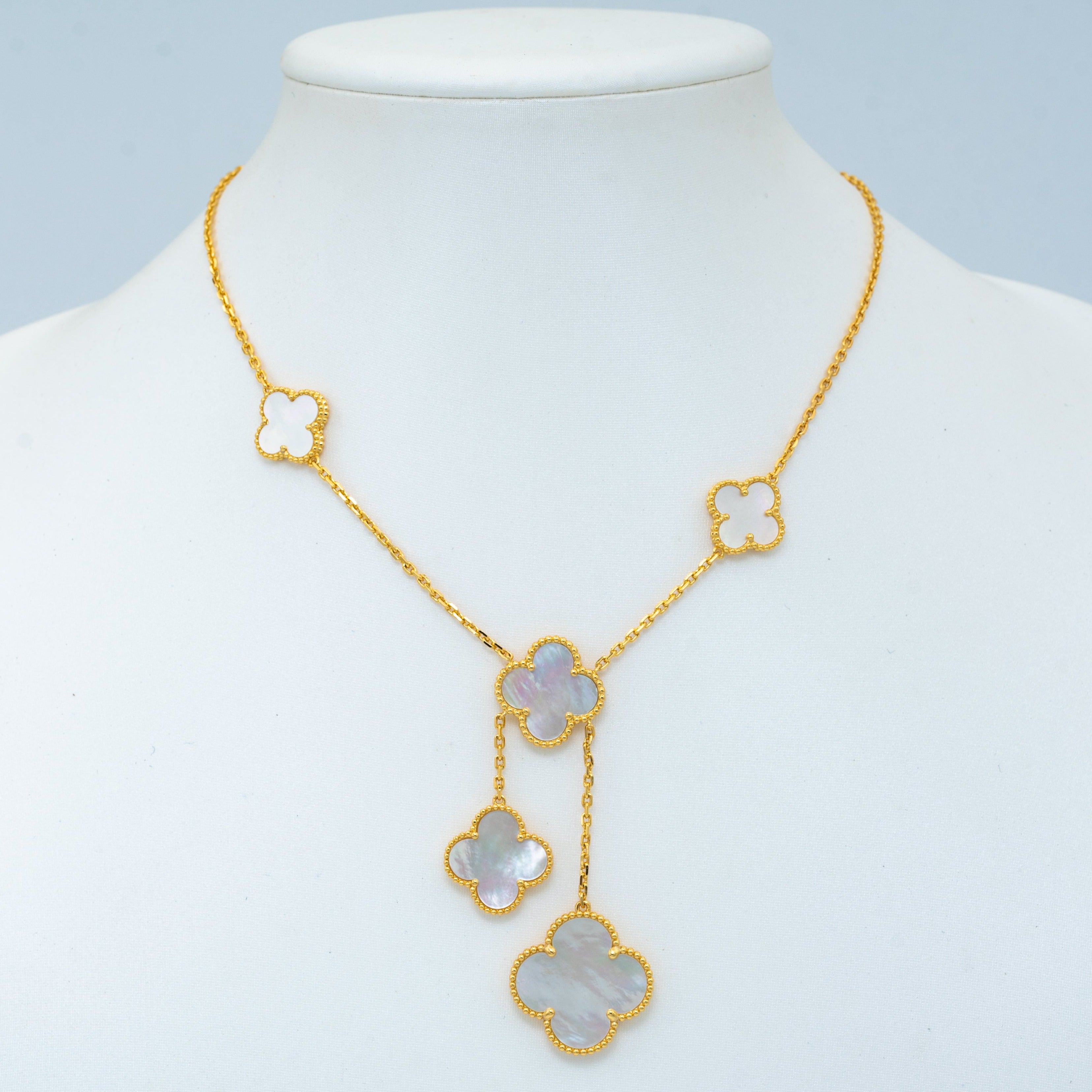 Loco CLOVER MOTHER OF PEARL NECKLACE 6 MOTIF