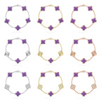 [Loco ]New CLOVER 5 MOTIF LIGHT PURPLE BRACELET COLLECTION