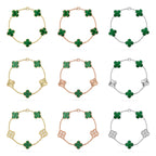 [Loco ]New  CLOVER 5 MOTIF MALACHITE BRACELET COLLECTION
