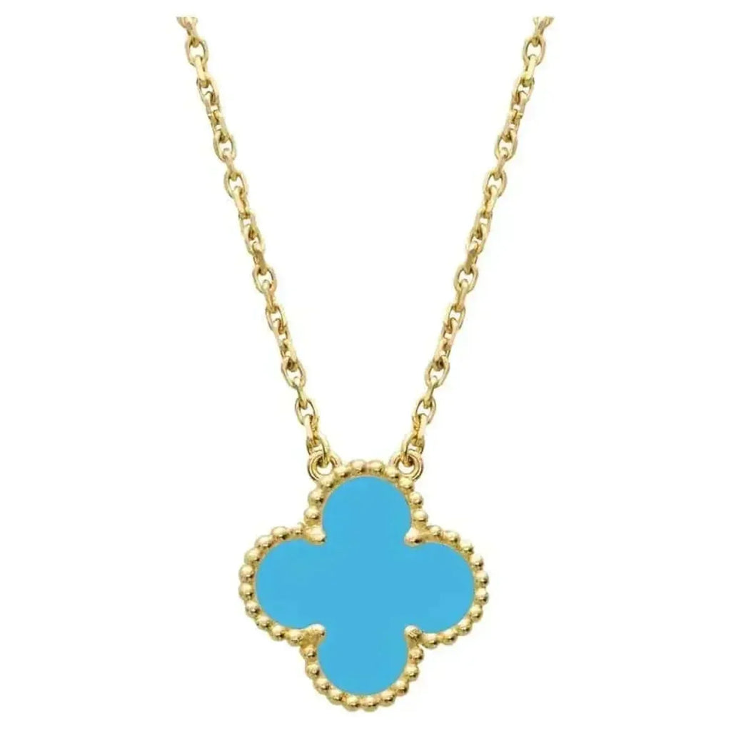 Loco CLOVER 15MM VINTAGE TURQUOISE NECKLACE