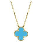 Loco CLOVER 15MM VINTAGE TURQUOISE NECKLACE