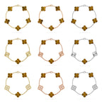 [Loco ]New  CLOVER 5 MOTIFS TIGER EYE BRACELET COLLECTION