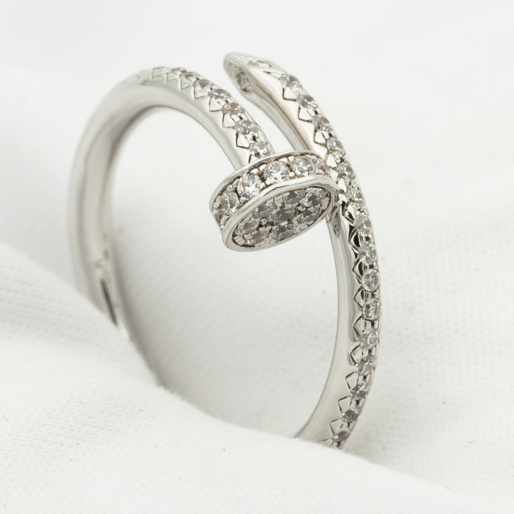 Loco JUSTE RING 1.8MM SILVER DIAMONDS