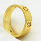 Loco LOVE RING 5.5MM 3 DIAMONDS GOLD