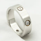 Loco LOVE RING 5.5MM 3 DIAMONDS SILVER