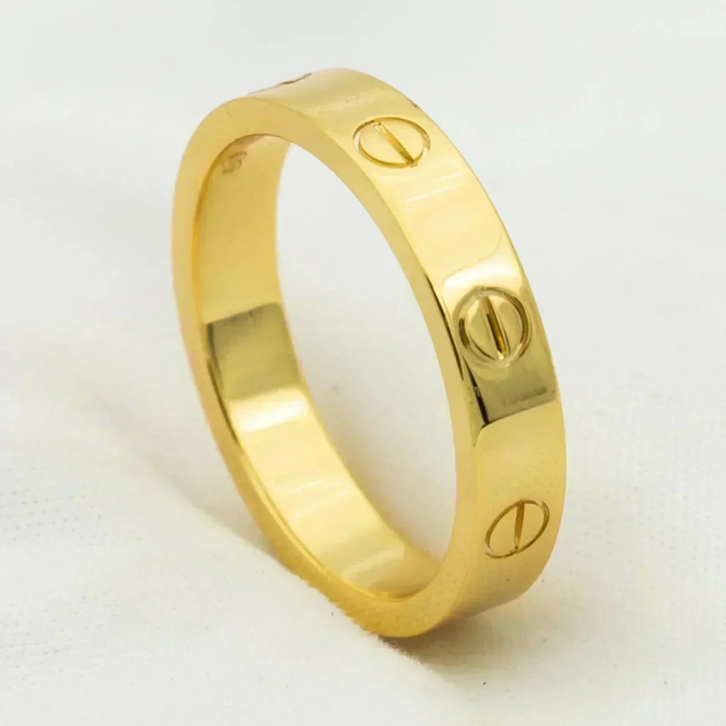 Loco LOVE RING 4MM 1 DIAMOND GOLD