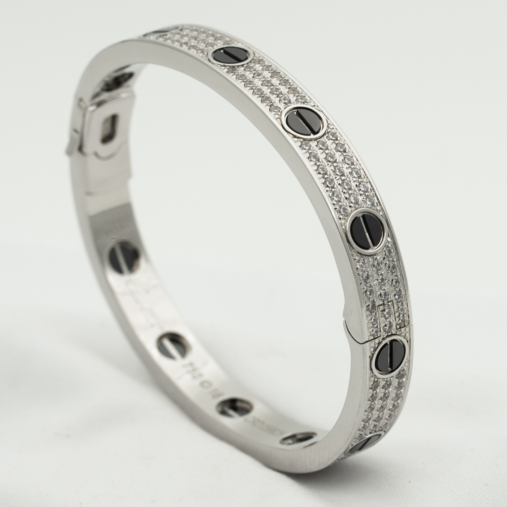 Loco LOVE BRACELET 6.1MM DIAMOND-PAVED CERAMIC