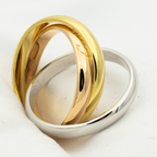 Loco TRINITY RING GOLD PINK GOLD SILVER
