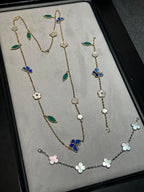 [Loco ] 26 NEW CLOVER 15 MOTIFS LUCKY NECKLACE