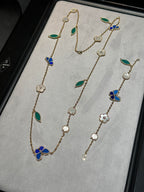 [Loco ] 26 NEW CLOVER 15 MOTIFS LUCKY NECKLACE