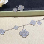 Loco CLOVER 6 MOTIFS SILVER DIAMOND BRACELET