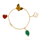 Loco LUCKY SPRING 5 MOTIF GOLD BRACELET