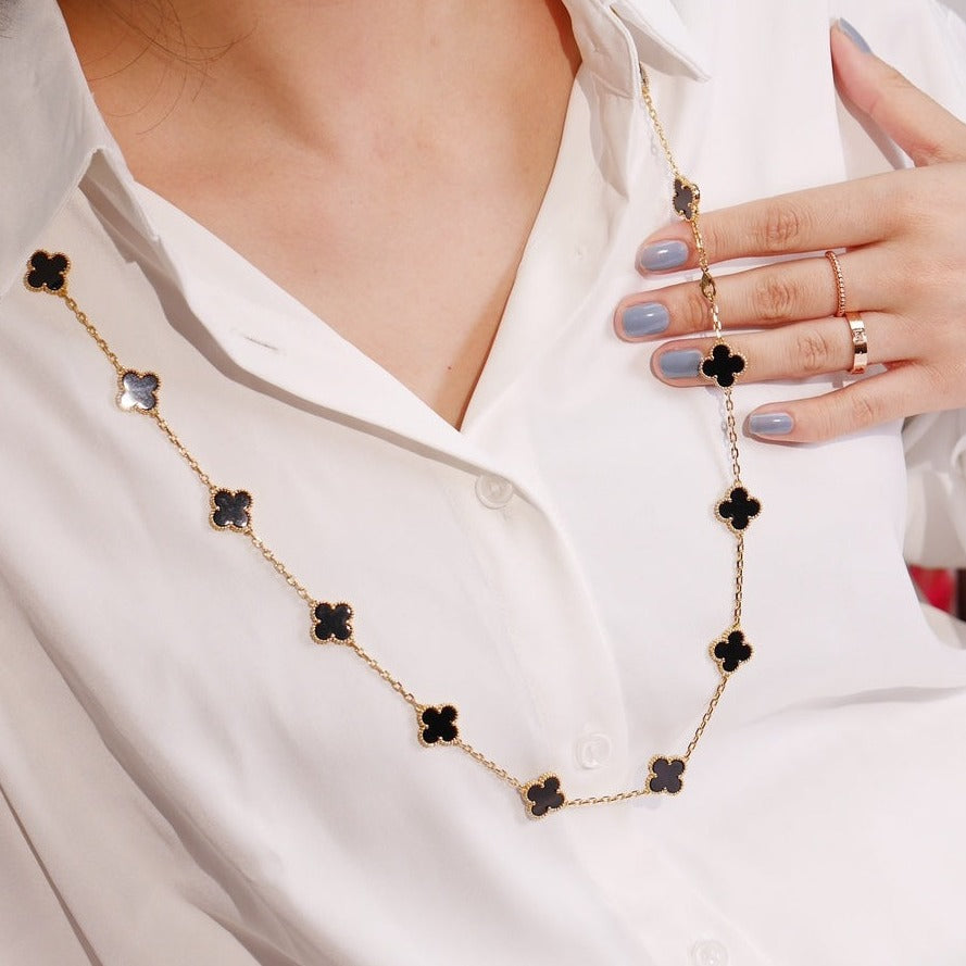 Loco CLOVER 20 MOTIFS ONYX ROSE GOLD