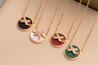Loco JEUX DE PINK GOLD DIAMOND NECKLACE
