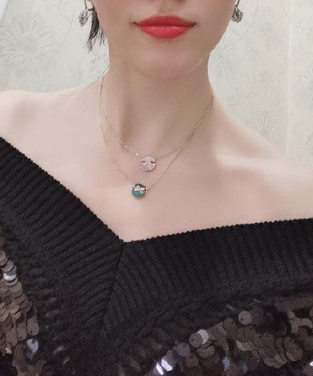 Loco JEUX DE ROSE GOLD DIAMOND NECKLACE