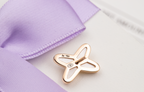 Loco JEUX DE WHITE MOP PINK GOLD DIAMOND EARRINGS