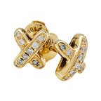 Loco JEUX DE GOLD DIAMOND EARRINGS