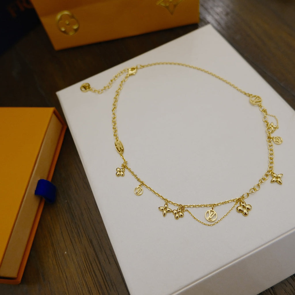 Loco BLOOMING SUPPLE NECKLACE BRASS