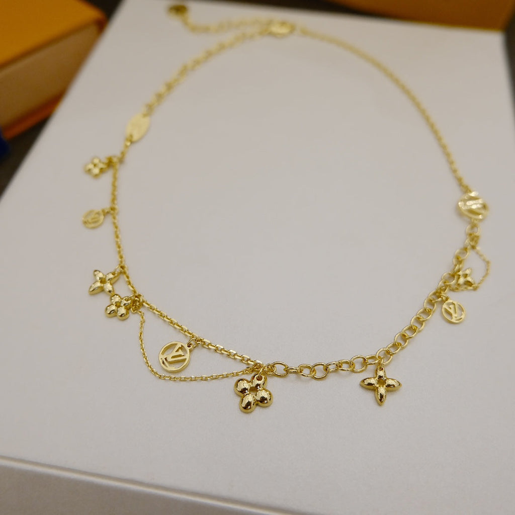 Loco BLOOMING SUPPLE NECKLACE BRASS