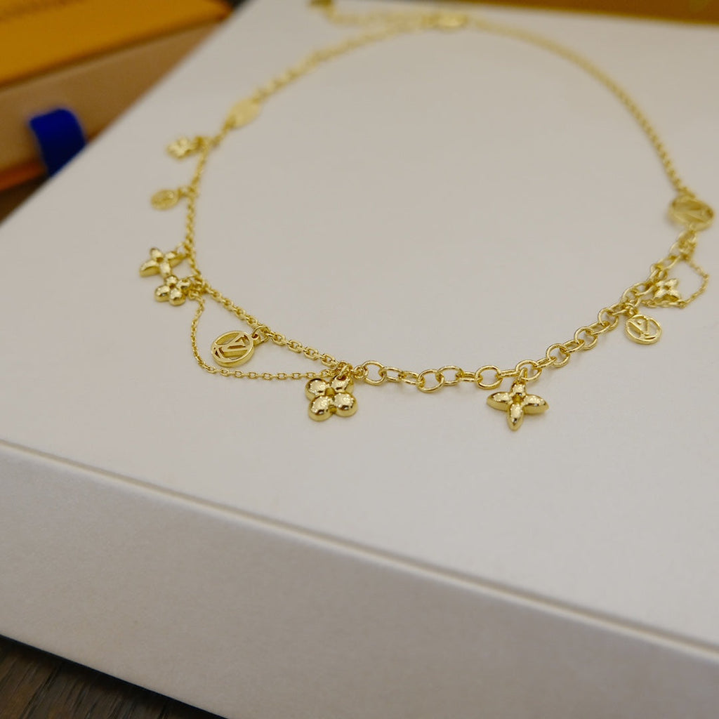 Loco BLOOMING SUPPLE NECKLACE BRASS