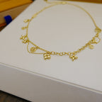 Loco BLOOMING SUPPLE NECKLACE BRASS