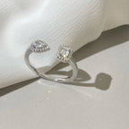 [Loco jewelrys]MY TWIN TOI & MOI SILVER DIAMOND RING