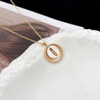 [Loco jewelrys]LUCKY MOVE MM NACRE BLANCHE DIAMOND NECKLACE